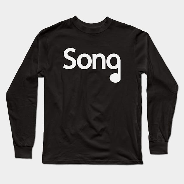 Song typography design Long Sleeve T-Shirt by Geometric Designs